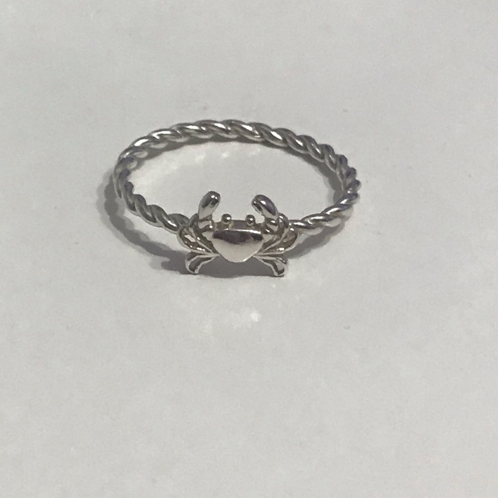 Sterling Silver Crab Ring